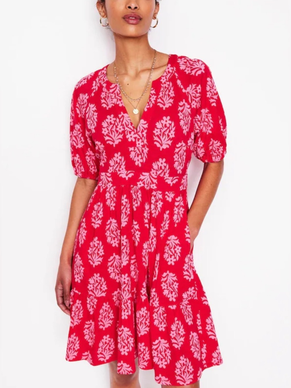 Boden  Piper Short Jersey Dress Size 16-18R  XL - Picture 10 of 10